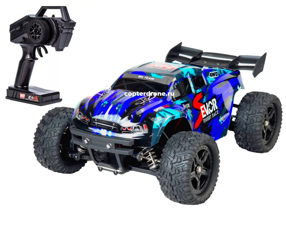 Радиоуправляемая машина трагги Remo Hobby S EVO-R 4WD 2.4G 1/16 RTR RH1661-BLUE