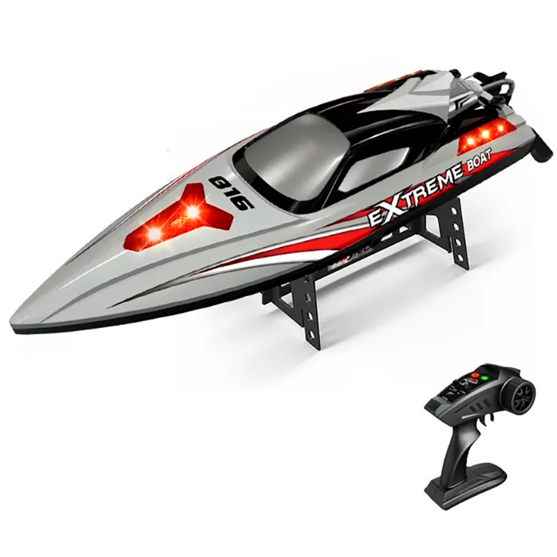 Радиоуправляемый катер HJ Toys Grey Extreme (48 см, 55 км/ч, Brushless) - HJ816PRO-GREY-BAG