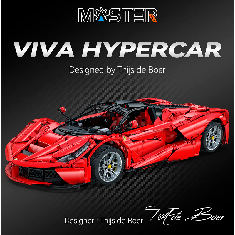 Конструктор CaDA MASTER спорткар Hyper Car, 4739 элементов - C61505W