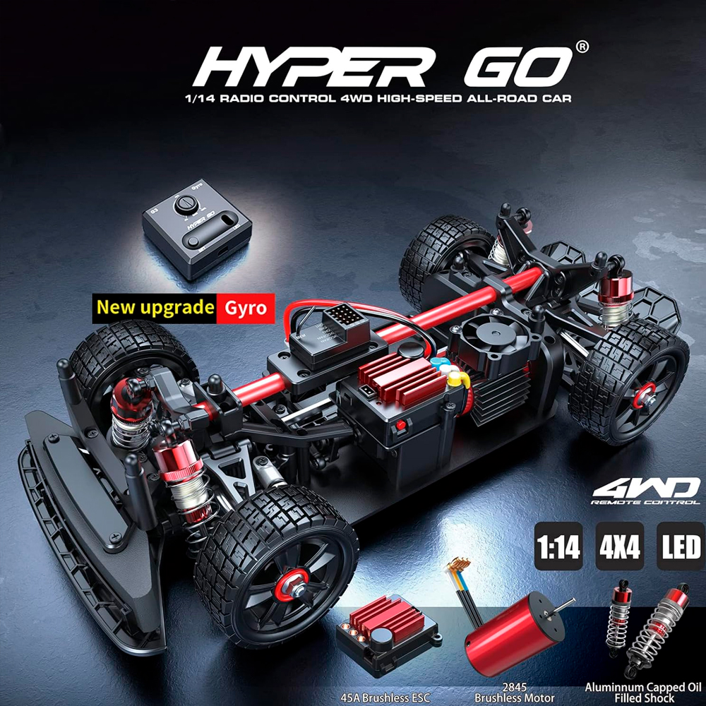 Радиоуправляемая машина MJX Hyper Go 14301 2.4G 1/14 4WD Brushles Drift  Monster Truck