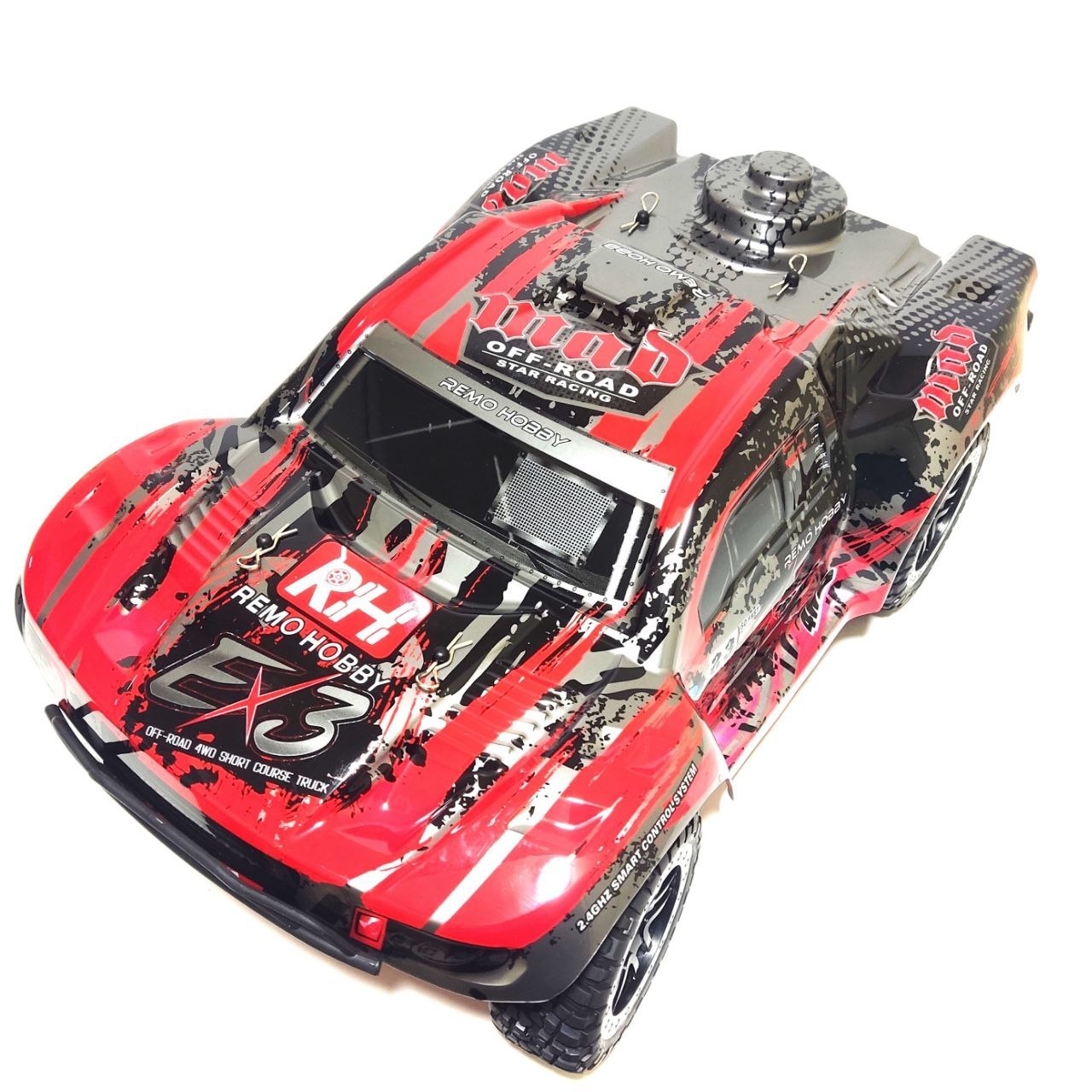 Радиоуправляемая машина шорт-корс Remo Hobby 4WD RTR масштаб 1:10 2.4G - RH10EX3UPG-RED