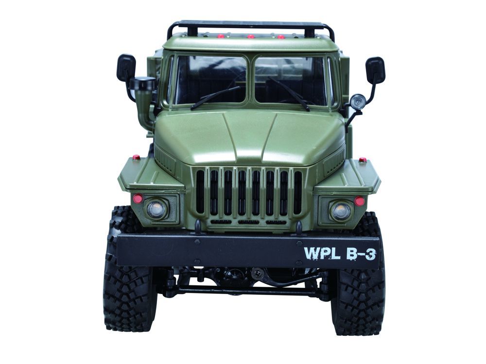 Радиоуправляемая машина WPL Советский военный грузовик Урал без кузова 1:16 4WD 2.4G - WPLB-36-7
