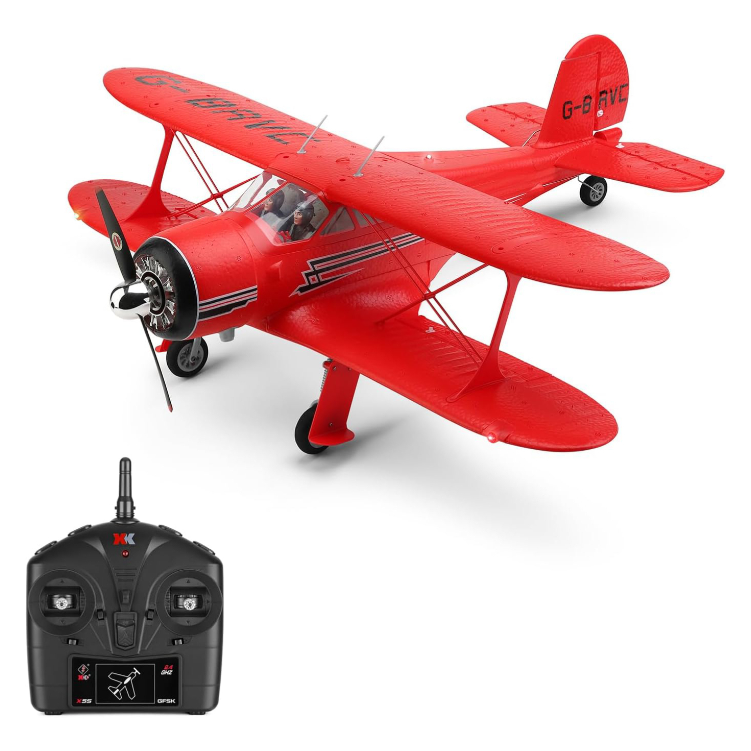 Радиоуправляемый самолет WLtoys Beech D17S RTF 2.4G - XK-A300-RED