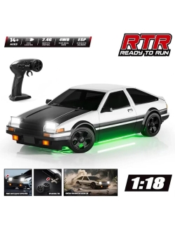 Радиоуправляемая дрифт машина с гироскопом и подсветкой Huang Bo Toyota AE86 1:18 - HB-RP1809