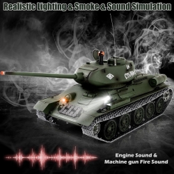 Радиоуправляемый танк Heng Long Russia T34-85 Pro масштаб 1:16 2.4G - 3909-1Pro V7.0