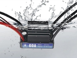 Бесколлекторный регулятор Hobbywing Seaking-60A-V3.1 (60A-360A, Boat) влагозащищённый - HW-30302200