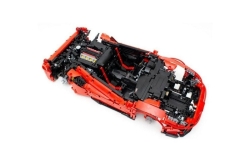 Радиоуправляемый конструктор CaDA MASTER споркар Italian Super Car, красный 1/8 (3187 деталей) - C61042W