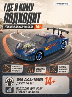 Радиоуправляемая машина для дрифта HSP Flying Fish 1 - 1:10 4WD - 94123-12307 350Z