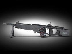 Конструктор RCM пулемет M249, 1408 элементов - PG-15003