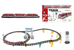 Железная дорога с пультом управления (поезд Красная стрела, длина 396 см, свет, звук) - LQ-2813Y