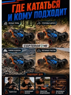 Радиоуправляемый внедорожник Suchiyu 4WD 1:10 - SCY-10101-BLUE