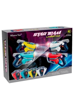 Набор для лазертага Wineya Star-Team (4 пистолета + 4 LED жилета) - W7011FL
