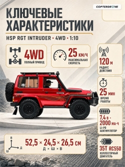 Радиоуправляемый краулер HSP RGT INTRUDER 4WD 1:10 - EX86020-P86486-1
