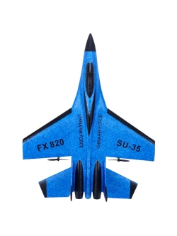 Радиоуправляемый самолет SU-35 для начинающих 2.4G - FX820-BLUE