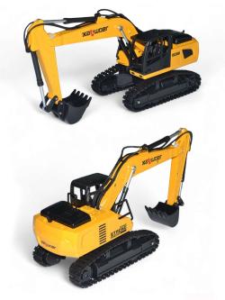 Радиоуправляемый экскаватор HUI NA TOYS RTR масштаб 1:24 2.4G - HN13510