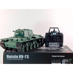 Радиоуправляемый танк Heng Long Russia КВ-1 масштаб 1:16 RTR 2.4G - 3878-1 V7.0