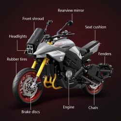 Конструктор CaDA мотоцикл SUZUKI Katana 2022 1/6 (1104 детали) C59021W