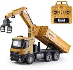 Радиоуправляемый грузовик самосвал-погрузчик HUI NA TOYS масштаб 1:14 2.4G - HN1575