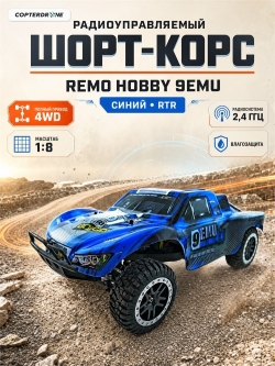Радиоуправляемая машина шорт-корс Remo Hobby Short-Course Track 1:10 Brushed RTR 9emu RH1021-BLUE