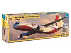 Модель сборная ZVEZDA Авиалайнер пассажирский ТУ-204-100, 1:144