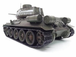 Радиоуправляемый танк Taigen 1/16 T34-85 (СССР) дым (для ИК боя) V3 2.4G RTR, TGIS3909-B1-3.0