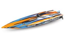 Радиоуправляемый катер TRAXXAS Spartan TSM (ready to Bluetooth module) Orange с электродвигателем - TRA57076-4-OR