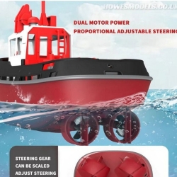 Радиоуправляемый буксир Heng Long Tugboat (зеленый) 2.4G 1/72 RTR - 3800-G