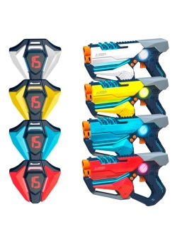 Набор для лазертага Wineya Star-Team (4 пистолета + 4 LED жилета) - W7011FL