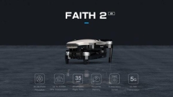 Радиоуправляемый квадрокоптер C-Fly DF808 Faith 2 White 4K HD GPS RTF 2.4G