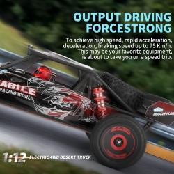 Радиоуправляемая машина багги Wltoys Brushless 4WD RTR масштаб 1:12 2.4G - WLT-124016