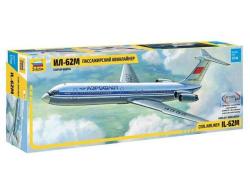Модель сборная ZVEZDA Пассажирский авиалайнер ИЛ-62М, 1:144