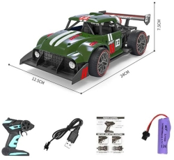 Радиоуправляемый спортивный пикап (темно-зеленый, пар) 2.4G HelicMax HD3400-DARK-GREEN