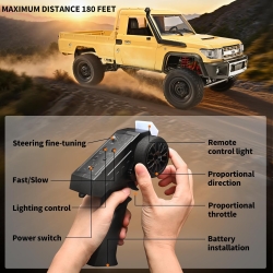 Радиоуправляемая машина MN MODEL, внедорожник Land Cruiser масштаб 1:12, 2,4 ГГц, RTR, 4WD - MN-82 Yellow