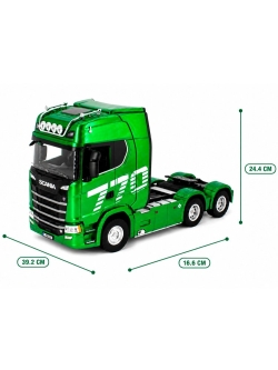 Радиоуправляемый тягач Scania HUINA масштаб 1:18 - HN1501-GREEN