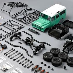 Конструктор для сборки внедорожника MN Model Defender (зеленый) 4WD масштаб 1:18 2.4G - MN-111K|GREEN