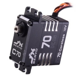 Сервомашинка цифровая JX Servo B70 (87г/72/0.10/12.0V) бесколлекторная, Full metal JXS-B70