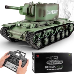 Радиоуправляемый танк Heng Long KV-2 Upgrade V7.0 масштаб 1:16 RTR 2.4GHz - 3949-1Upg V7.0