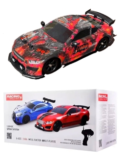 Радиоуправляемая машина для дрифта HB Ford Mustang (4WD, свет, пар, акб, 1:16) - SC16A11