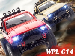 Радиоуправляемая машина краулер WPL 4WD RTR масштаб 1:16 2.4G - WPLC-14-Red