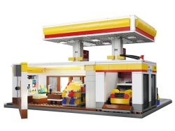 Конструктор CaDA автозаправочная станция Shell (1309 деталей) - C66026W