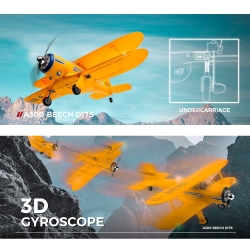 Радиоуправляемый самолет WLtoys Beech D17S RTF 2.4G - XK-A300-YELLOW