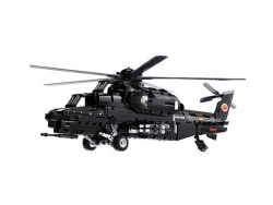 Радиоуправляемый конструктор CADA военный вертолет WZ-10 (989 деталей) C61005W