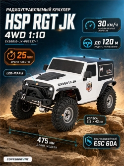 Радиоуправляемая машина краулер RGT Pioner 4WD RTR масштаб 1:10 2.4G - EX86010-JK|R86237-1