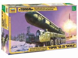 Модель сборная ZVEZDA Российский "Тополь", 1:72
