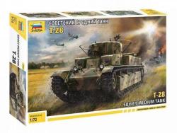 Модель Сборная ZVEZDA Советский средний танк Т-28 , 1:72