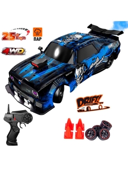 Радиоуправляемая машина для дрифта HB Ford Mustang (4WD, свет, пар, акб, 1:16) - SC16A18