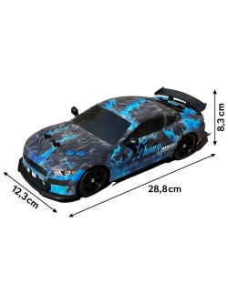 Радиоуправляемая машина для дрифта HB Ford Mustang (4WD, свет, пар, акб, 1:16) - SC16A12