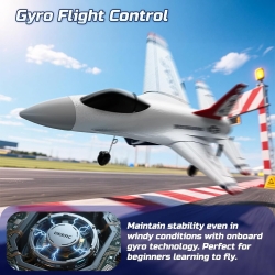 Радиоуправляемый самолет для начинающих F16 FIGHTER 2.4G - FX823