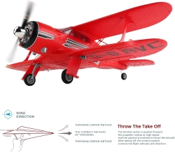 Радиоуправляемый самолет WLtoys Beech D17S RTF 2.4G - XK-A300-RED