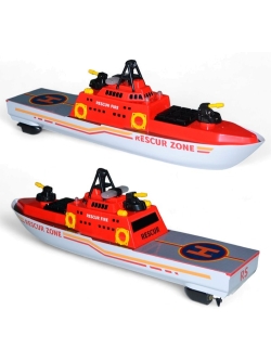 Радиоуправляемый пожарный корабль Mingxing с посадочной площадкой RTR 2.4G - MX-0038-1